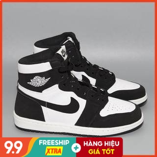 Giày Thể Thao Nam Nữ Cổ Cao Fashion Đẹp - Giày Thể Thao Nike Jordan 1 JD1 Đen Trắng Da Cao Cấp Full Box Bill Giá Rẻ