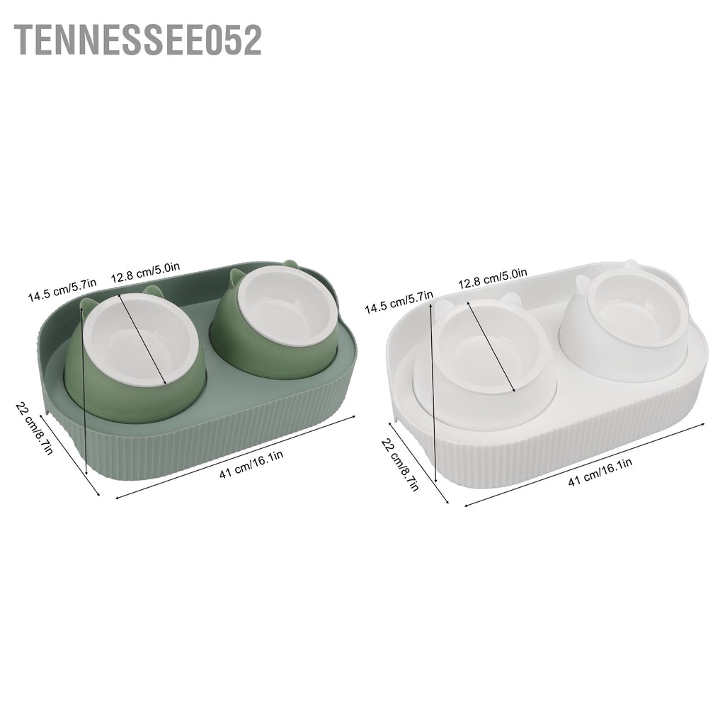 Bộ Tô Đựng Thức Ăn Nước Uống Bằng Gốm Dành Cho Chó Mèo