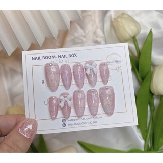 Móng up nailbox mắt mèo cầu vòng ib đo