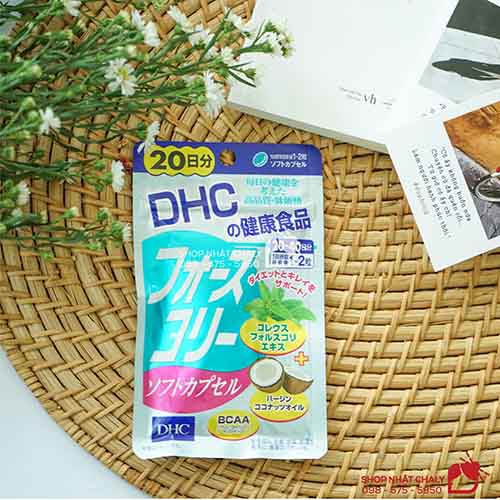 Viên uống giảm cân dầu dừa DHC Forskolin Nhật nội địa