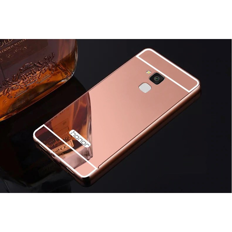 [Hàng mới về] Ốp lưng tráng gương Huawei Honor 5C, Gr5 mini viền kim loại