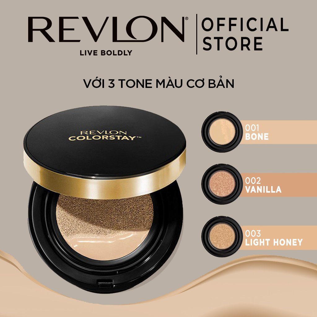 Combo Phấn nền nước lâu phai Revlon ColorStay Cushion Longwear Foundation SPF50PA+++ &amp; Son Lì Siêu Mịn SuperLustrous™