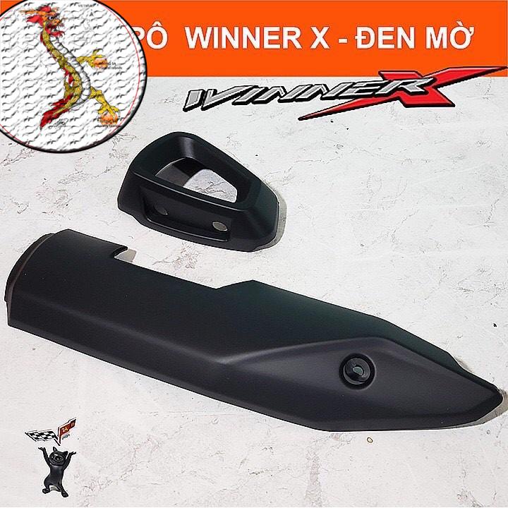 [CHON THEO PHÂN LOẠI SP]Ốp pô gắn cho xe winner mẫu zin, sản phẩm ốp pô và chụp đuôi pô cho xe winner X màu đen