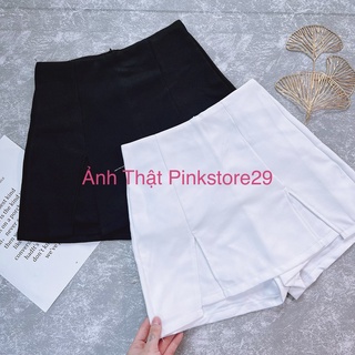 Chân Váy Chữ A Cạp Lưng Cao Xẻ Tà 2 Bên thoitrangteen00