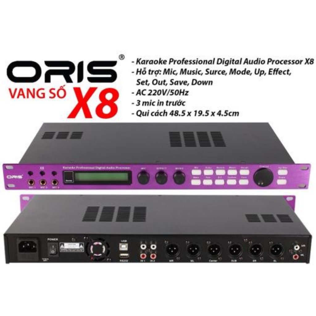 Vang số karaoke Oris X8 chính hãng
