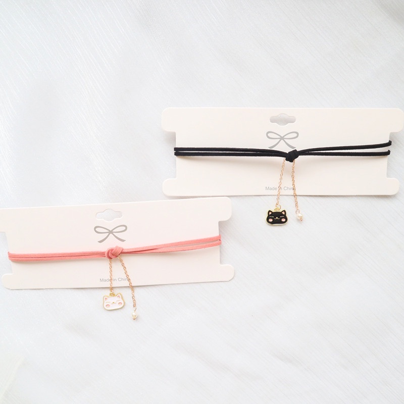 Vòng Cổ choker Mặt Hình Mèo Dễ Thương Phong Cách Nhật Bản Dành Cho Nữ