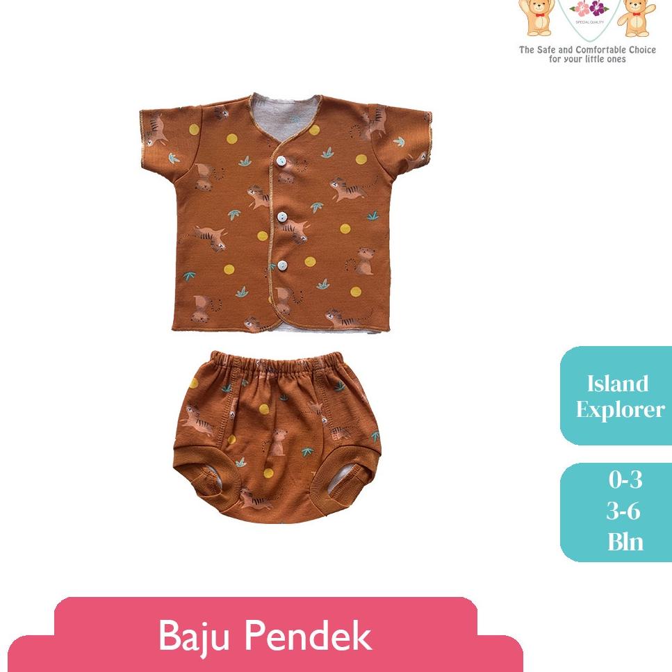 Miễn Phí Vận Chuyển Bộ Quần Áo Ngắn LIBBY Island Explorer Motif (1 Lít) (Nghệ Thuật. Q794)