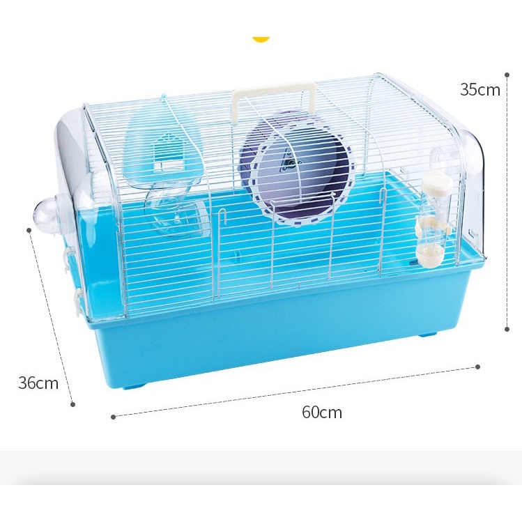 [TẶNG NHÀ TẮM] lồng biệt thự BOER 60cm dành cho hamster / sóc/ đuôi mập/rat/ dumbo