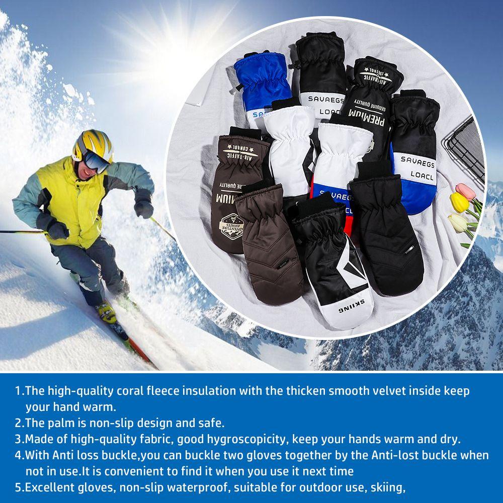 Găng Tay Dày Chống Trượt Giữ Ấm Mùa Đông Khi Trượt Tuyết Orentlii