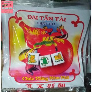 Bầu cua cá cọp xúc xắc bằng xốp Đại Tấn Tài