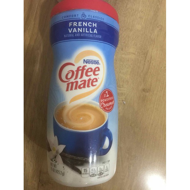 Bột kem sữa béo pha cafe, làm trà sữa, làm kem Nestle Coffee Mate hộp 425gr của Mỹ