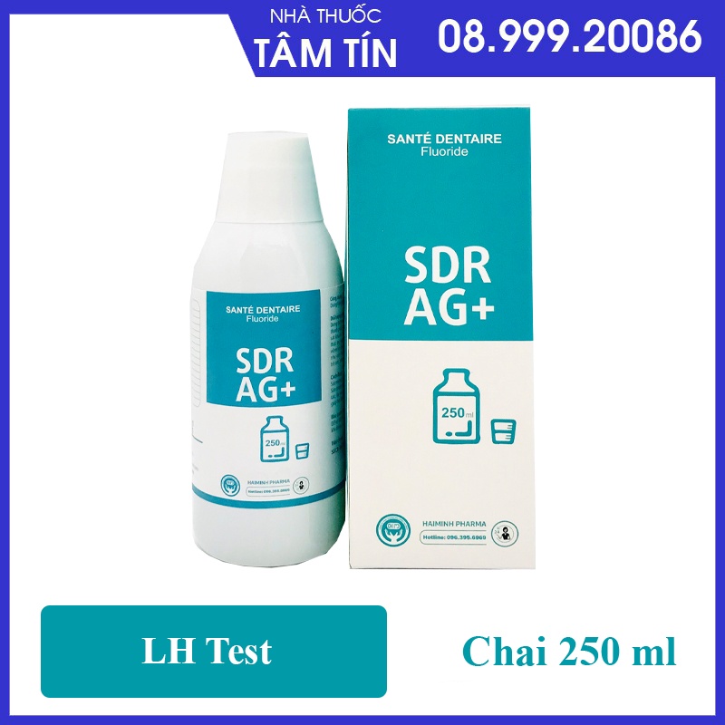 (Mã giảm giá NHATNSM05 ) NƯỚC SÚC MIỆNG SDR AG+