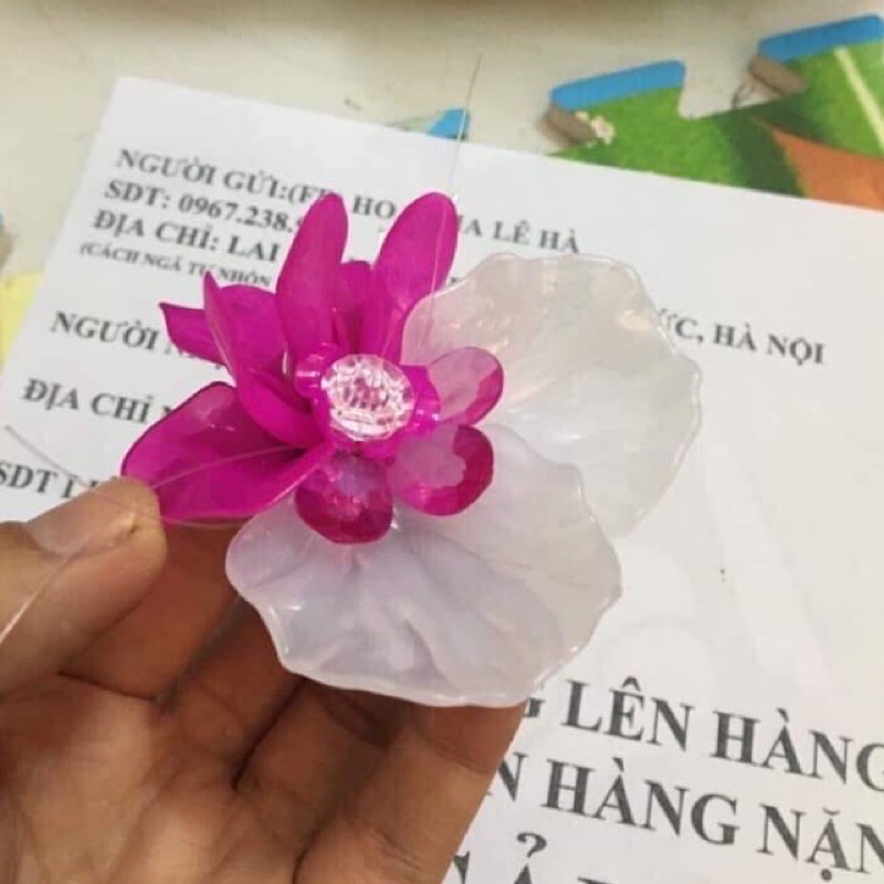 Vật liệu đầy đủ làm 15 cành hoa lan hồ điệp (không chậu) Handmade