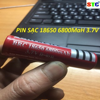 Pin sạc 18650 3.7v 6800mah - pin 18650 ultrafire 3.7v 6800mah dung lượng cao - pin sạc