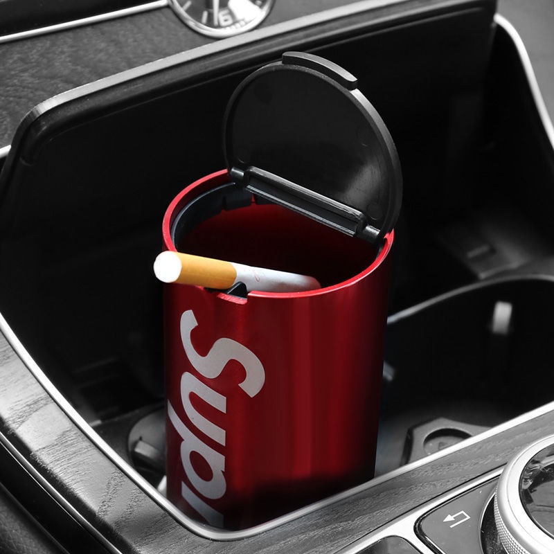 [Giá Chính Hãng] Gạt Tàn Thuốc Nắp Lật Họa Tiết Thương Hiệu Sáng Tạo Thời Trang Đa Năng Dùng Trên Xe Hơi