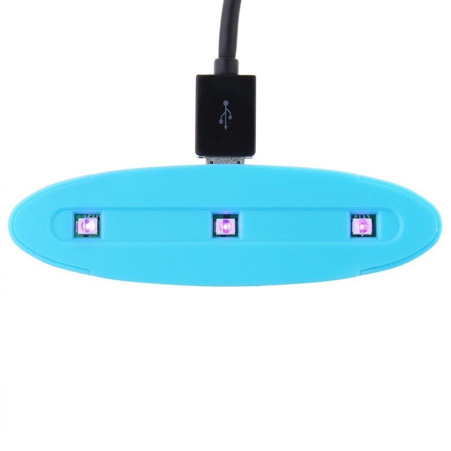 Đèn Led Mini UV Hong Khô Sơn Móng Tay 3W Cắm Sạc Chân USB