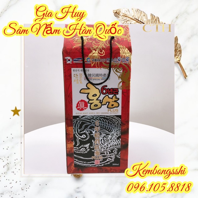 [SỈ TẬN GỐC]Tinh Chất Hồng Sâm 6 Năm Tuổi Hàn Quốc, Chai 3LÍT
