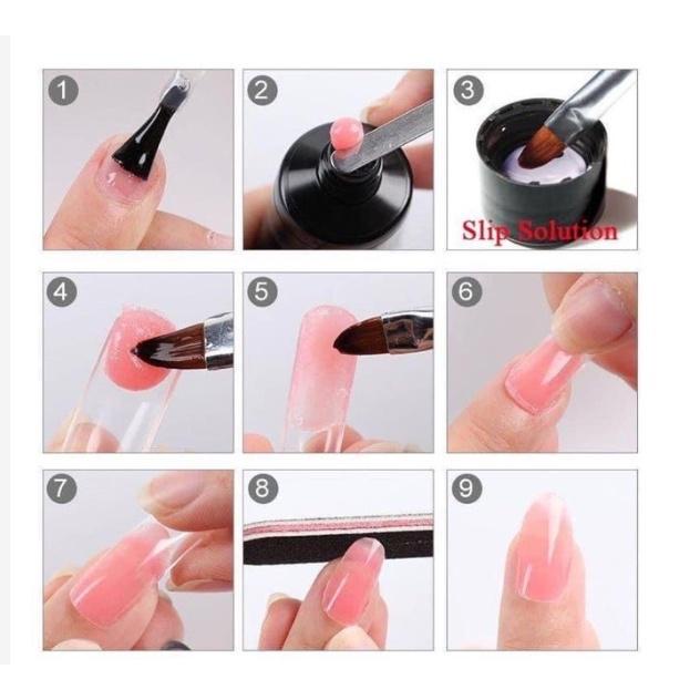 Gel Gôm Đắp Nối Móng Úp Tuýp 30ML - manh219