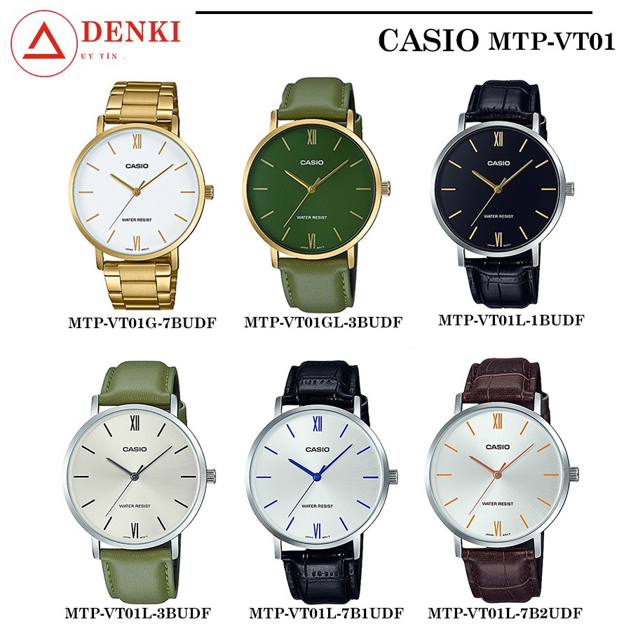 Đồng hồ nam Casio Standard Anh Khuê MTP-VT01 chính hãng - Bảo hành 1 năm - Series VT