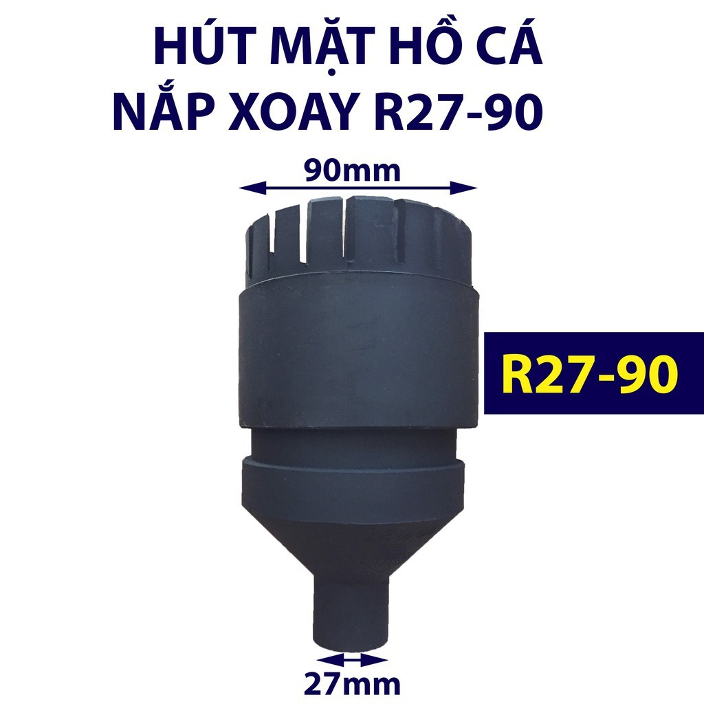 Hút mặt hồ cá nắp răng xoay 21-60 27-90 SKIMMER cho bể cá vừa và nhỏ