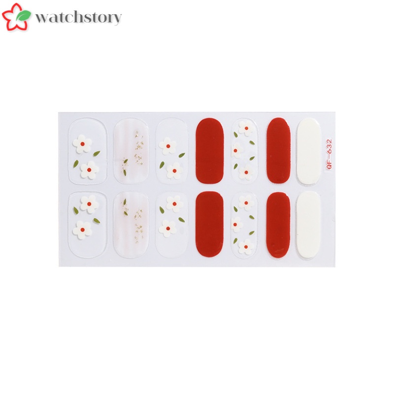 Miếng Dán Trang Trí Móng Tay Hình Hoa 3D Nhiều Màu Chống Thấm Nước DIY