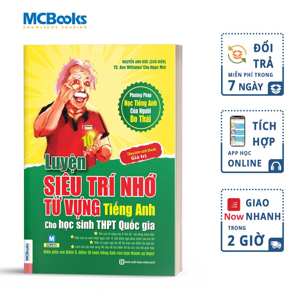 Sách - Luyện Siêu Trí Nhớ Từ Vựng Tiếng Anh Cho Học Sinh THPT Quốc Gia - Học Kèm App Online