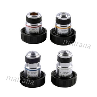 Ống kính hiển vi tiêu sắc 4X 10X 40X 100X