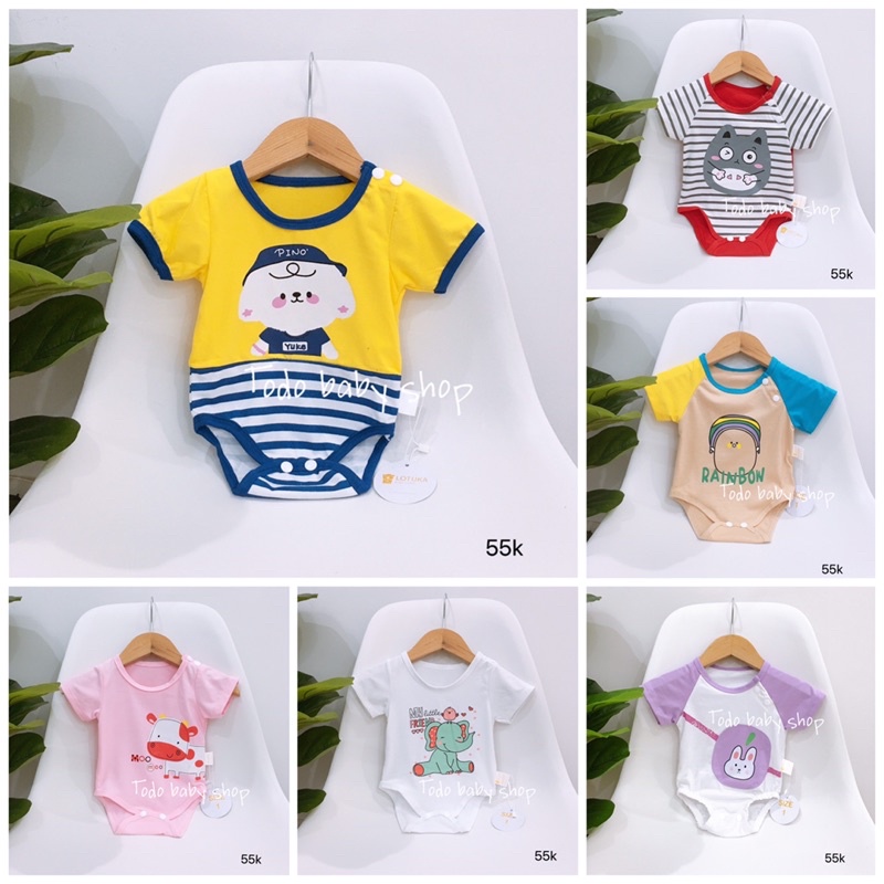 INBOX CHỌN MẪU| Bodychip bodysuit hình thú cho bé trai, bé gái