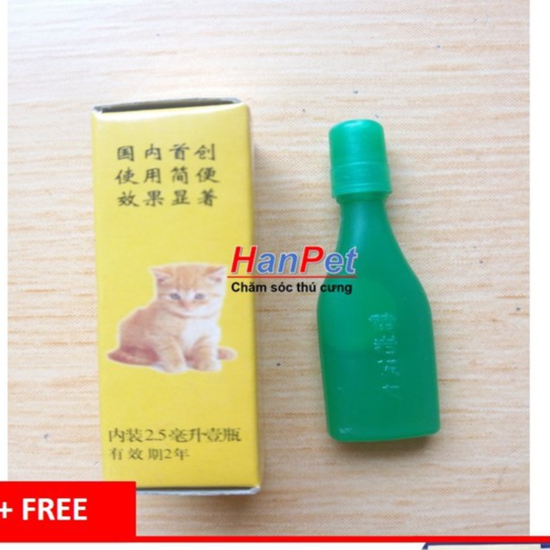 Nhỏ Gáy trị Ve Rận Cho Thú Cưng (hanpet 324) loại hongkong 2,5ml