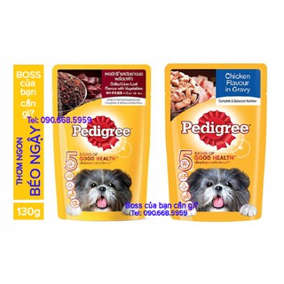 Sốt pedigree cho chó trưởng thành 130g