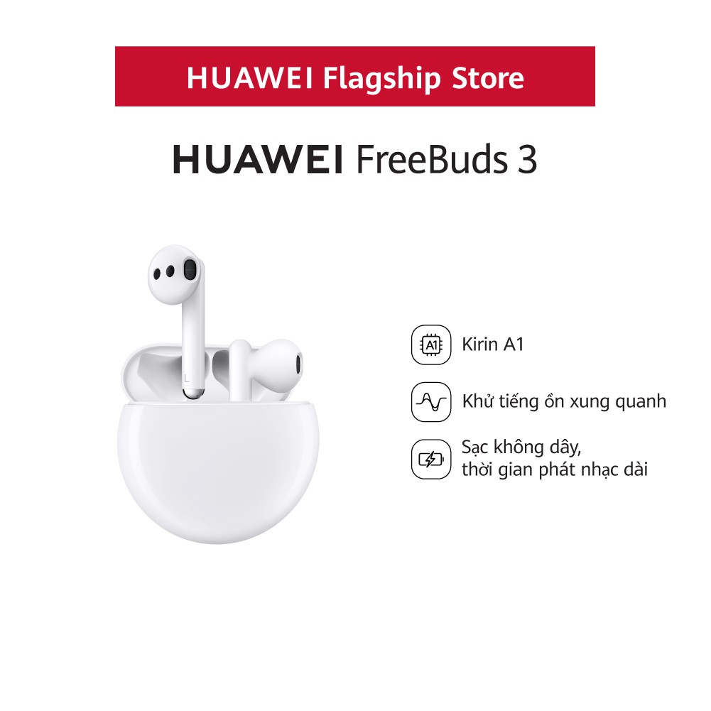 [Mã ELHWSEP2 giảm 5% đơn 500K] Tai nghe Bluetooth Huawei FreeBuds 3