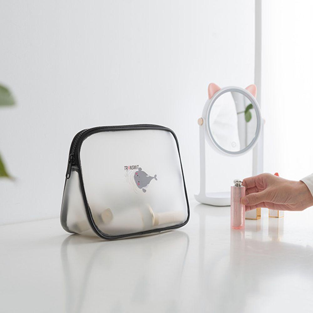 Túi Đựng Mỹ Phẩm Trong Suốt Có Khóa Kéo Tiện Dụng Khi Đi Du Lịch