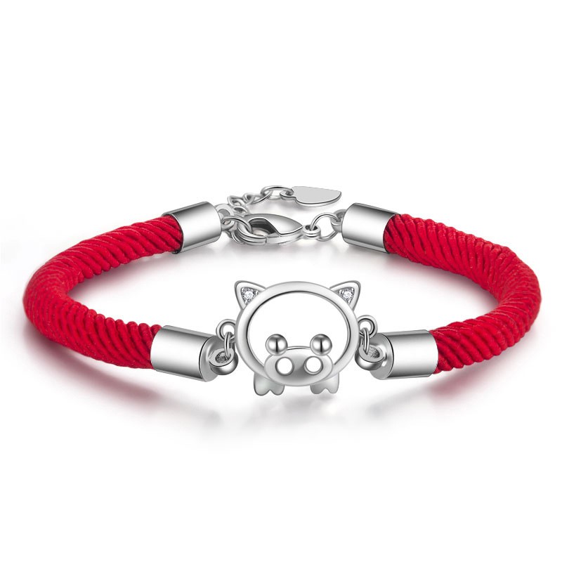 VÒNG TAY MAY MẮN HEO HOÀNG ĐẠO P1054