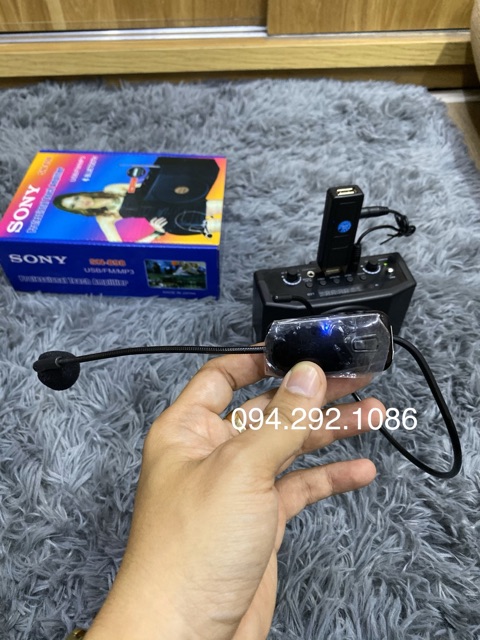 Máy Trợ Giảng Không Dây Sony Sn898 UHF mic usb cung cấp nguồn