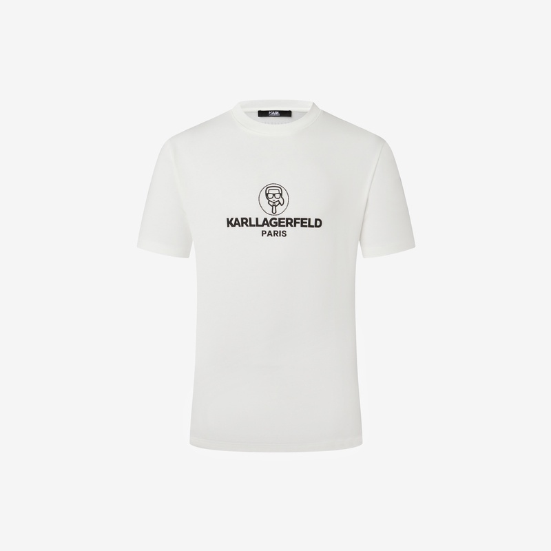Áo Thun Tay Ngắn In logo Karl Lagerfeld Thời Trang Cho Nam Và Nữ