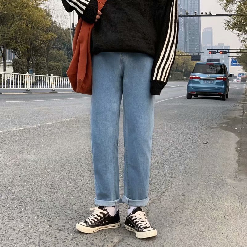 Quần jean nam ống rộng vintage thời trang cho bigsize simple quần bò nam fashion jean unisex quần baggy nam