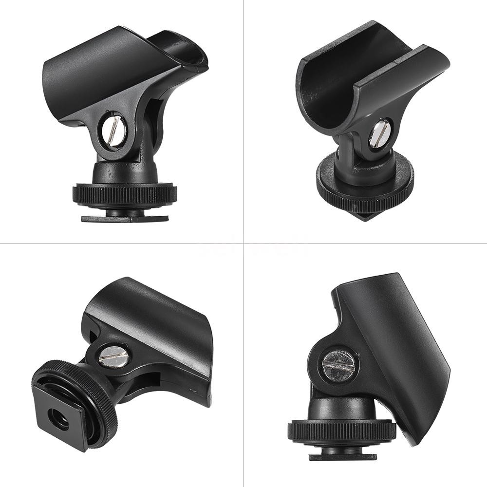 Kẹp giá đỡ Mic bằng nhựa Andoer 19mm với ngàm và lỗ vít 1/4" cho camera DSLR