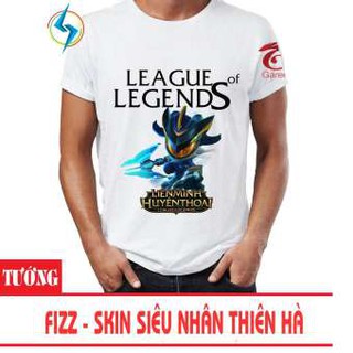 Áo thun Liên Minh Huyền Thoại 3D Tướng Fizz Skin Siêu Nhân Thiên Hà (Trắng)
