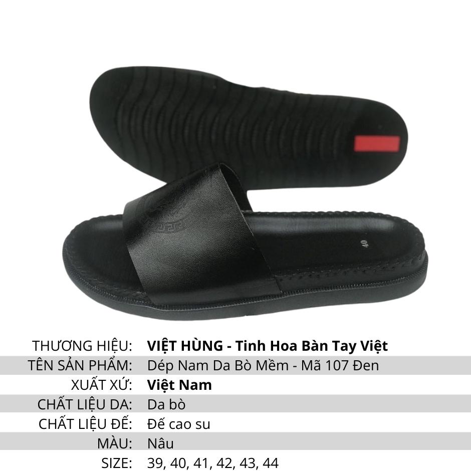 [ XẢ KHO ] Dép Nam Da Bò Mềm - Mã 107