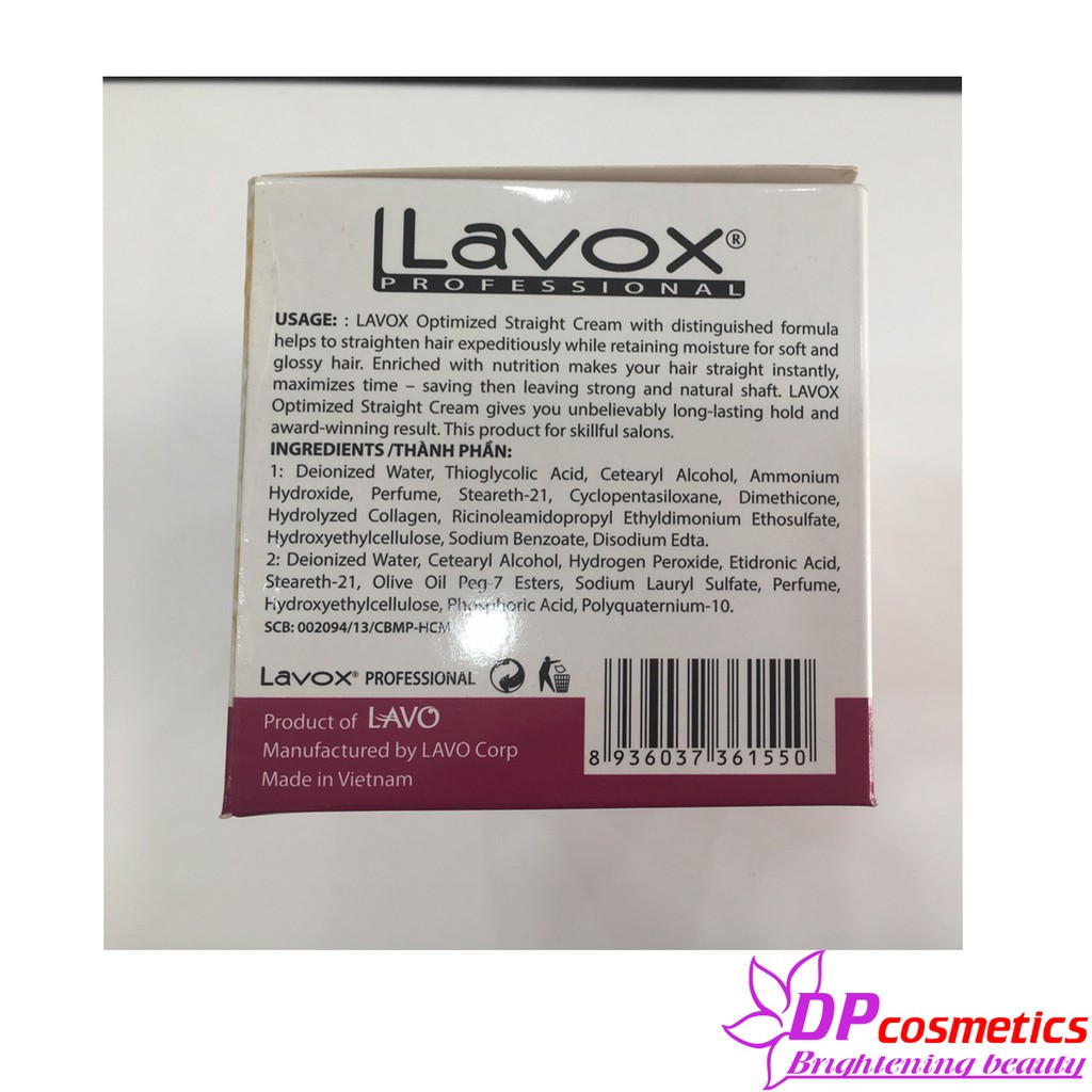 Thuốc Duỗi Lavox tím Collagen 500ml x2