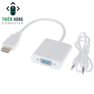 Cáp chuyển Đổi HDMI sang VGA , HDMI to VGA có cổng audio 3.5mm