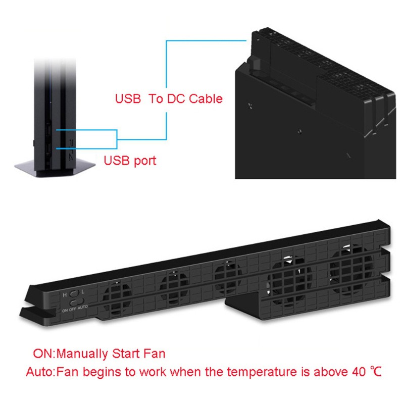 Quạt tản nhiệt không gây tiếng động chuyên dụng cho PS4 Pro