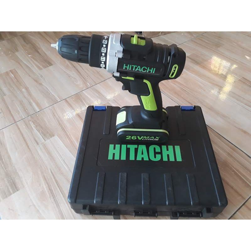 MÁY KHOAN PIN HITACHI 26V 3 Chế Độ ( Có Búa )