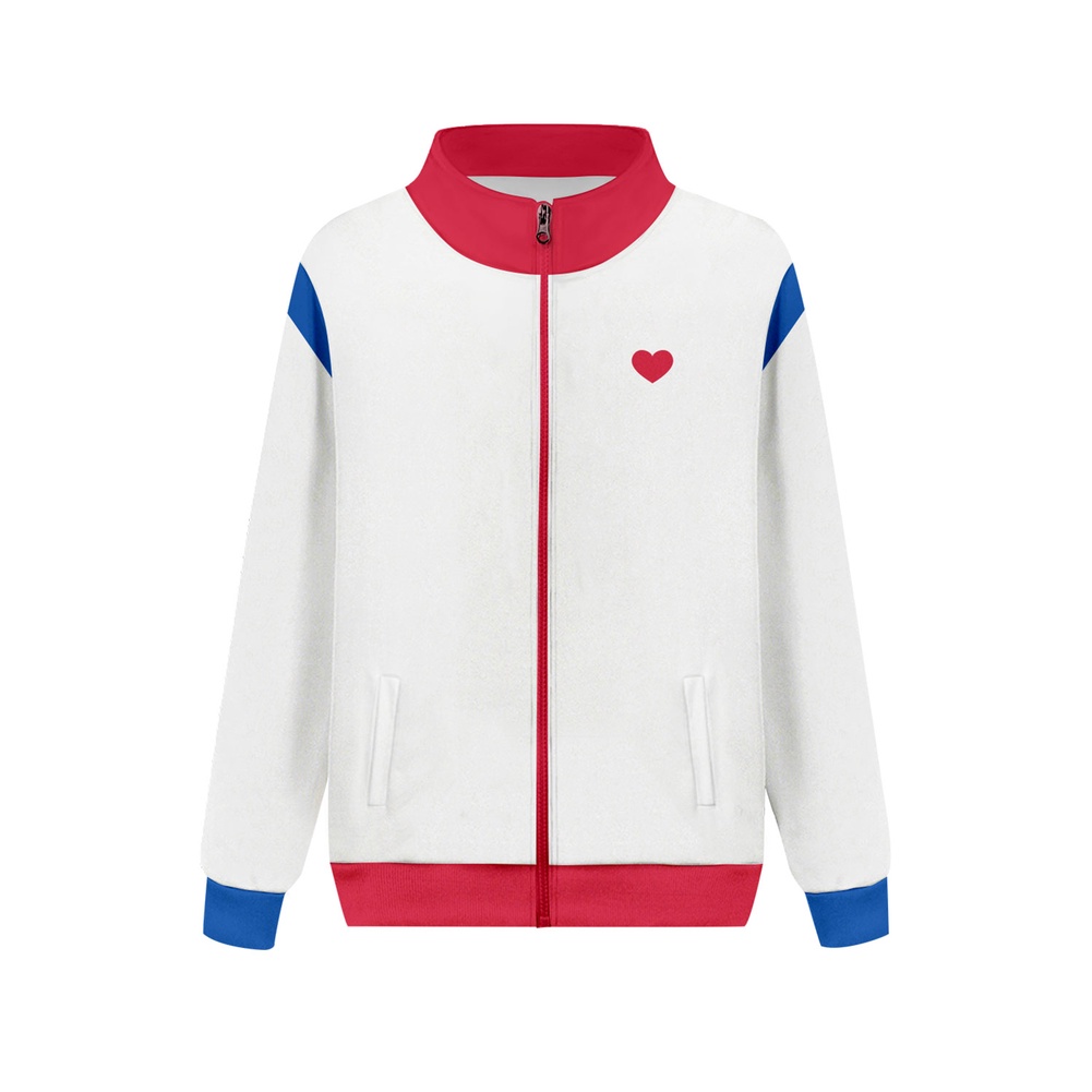 Áo Khoác Hoodie Cổ Đứng Có Khóa Kéo Hóa Trang All of Us Are Dead