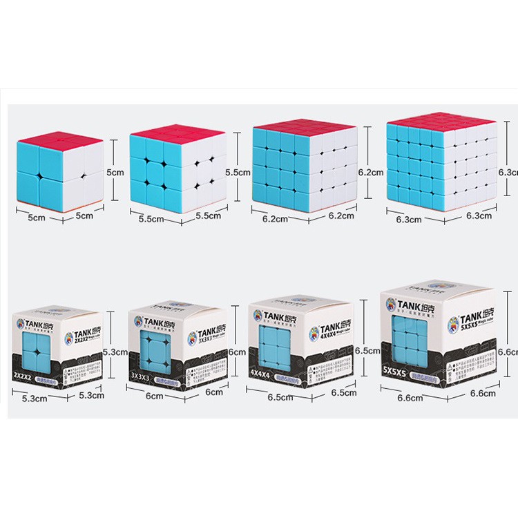 ✔️✔️ Đồ chơi phát triển trí tuệ Rubik 3 Tâng TANK 3x3x3 khôi lập phương FN025 - Quay Tốc Độ, Trơn Mượt, Bẻ Góc Tốt