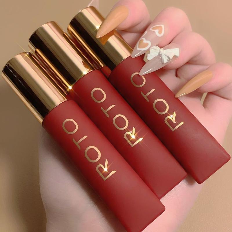 [Hot Sale] Air Lip Lacquer, Matte Finish, Velvet Lipstick, Lip Mud, No Fading No Stain on Cup, Student Party Style, Plain Face, Female, Cheap, Travel Essential