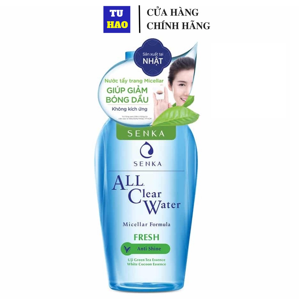 Nước tẩy trang Micellar Senka A.L.L Clear Water Fresh 230ml_15288