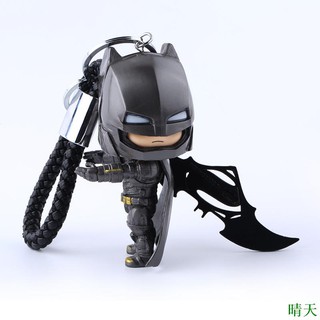 Móc Chìa Khóa Xe Hơi Họa Tiết Batman Superman Hoạt Hình Sáng Tạo