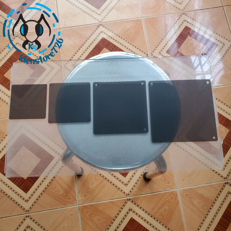 Tấm lưới chắn bụi lọc bụi quạt máy tính fan case 8,9,12,14cm .kienstore358
