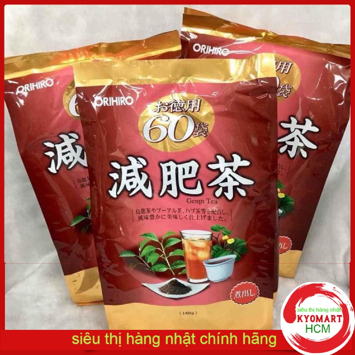 Trà Giảm Mỡ Bụng Nhật Bản Genpi Tea Orihiro 60 gói